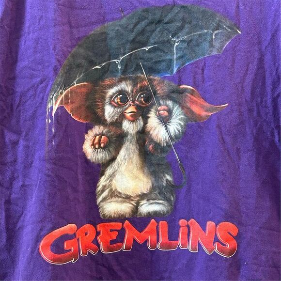 Bella + Canvas Men's Purple Gremlins Graphic T-Shirt Size L Short Sleeve - Picture 4 of 15